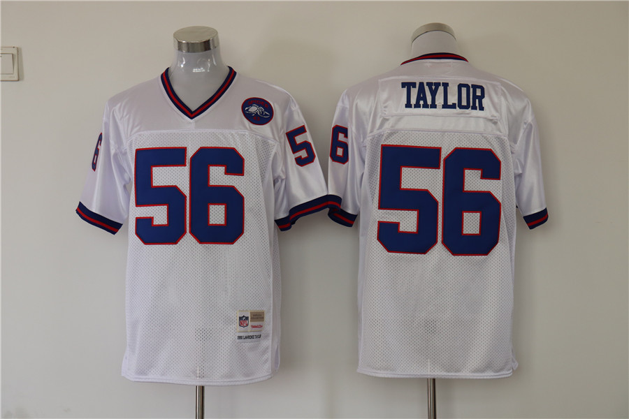 Men's New York Giants Lawrence Taylor Mitchell & Ness White Legacy Jersey